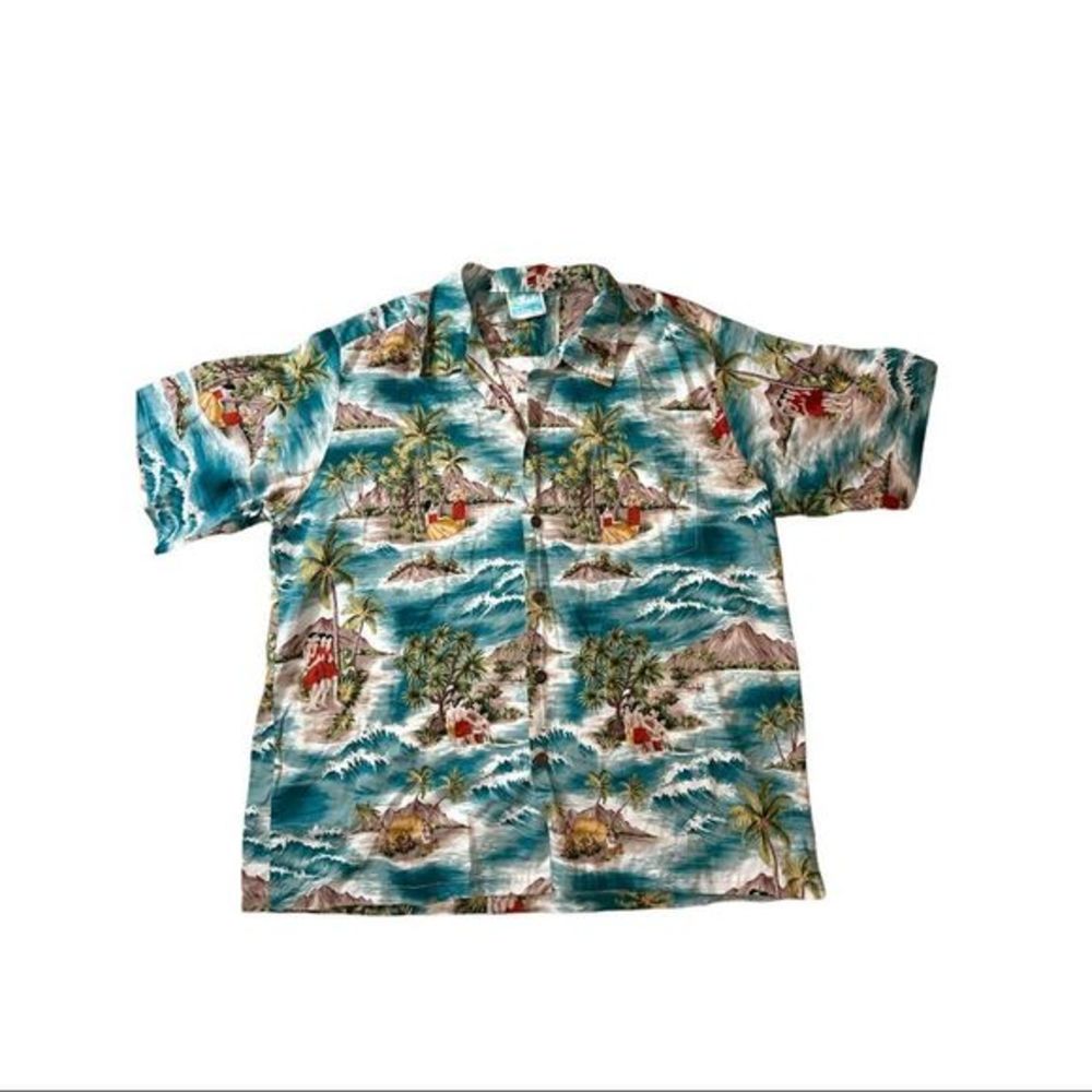 Vintage South Seas Hawaiian Shirt Size Large Mens